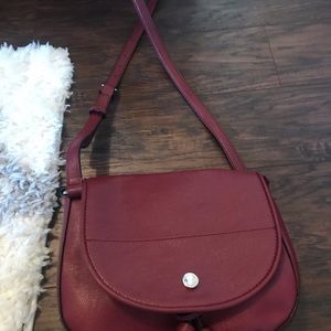 Calvin Klein Maroon Crossbody Bag